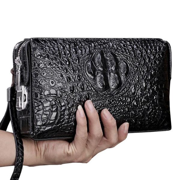 wallets luxury alligator pattern cow leather clutch bag men's business handbag crocodile male wallet card holder purse, Red;black
wallets luxury alligator pattern cow leather clutch bag men's business handbag crocodile male wallet card holder purse, Red;black