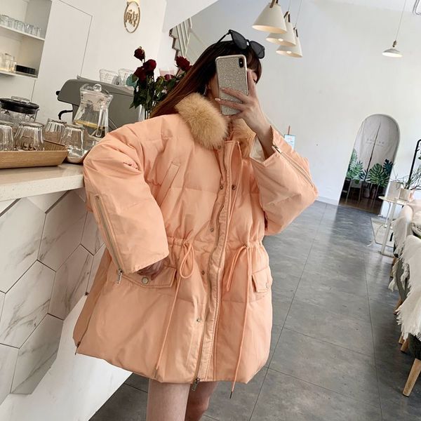women winter white duck down thin woman jacket release with hoodie fox fur coats big collar y37 raz4, Black
women winter white duck down thin woman jacket release with hoodie fox fur coats big collar y37 raz4, Black