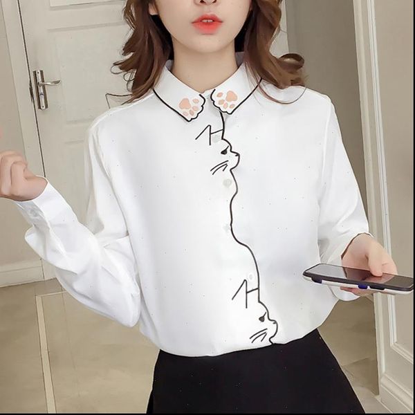 down cat women blouse shirts embroidery pattern white female women long sleeve office women shirt female blusa 660h
down cat women blouse shirts embroidery pattern white female women long sleeve office women shirt female blusa 660h