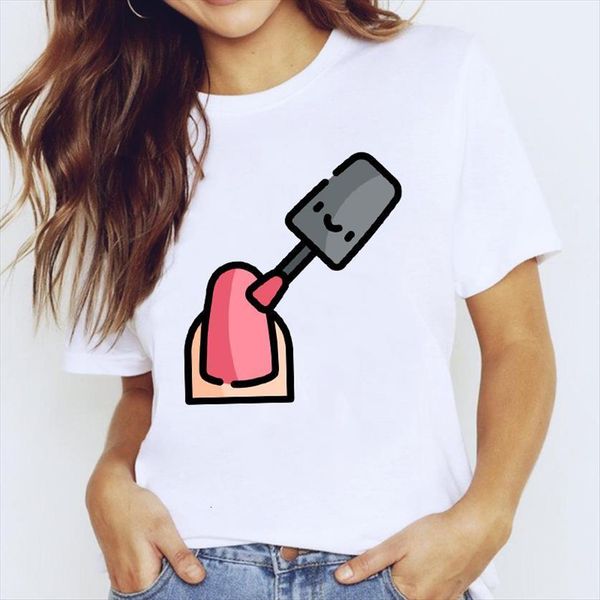 printing 90s style fingernail nail womens t shirts art clothing print lady graphic shirt ladies female tee, White
printing 90s style fingernail nail womens t shirts art clothing print lady graphic shirt ladies female tee, White