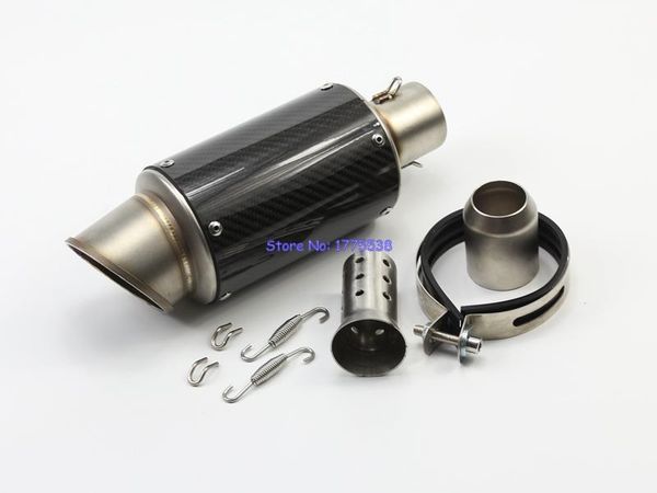 motorcycle exhaust system real carbon fiber 51mm inlet motorbike pipe muffler modified tailpipe with db killer
motorcycle exhaust system real carbon fiber 51mm inlet motorbike pipe muffler modified tailpipe with db killer