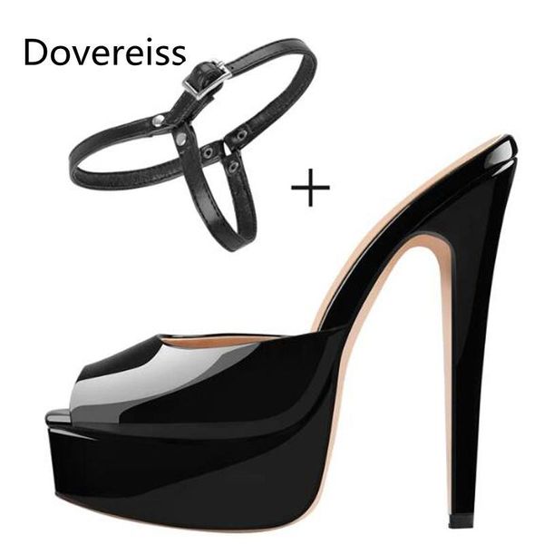 sandals dovereiss fashion spring women's shoes pure color elegant peep toe waterproof 16cm femmes sandales consice 35-45, Black
sandals dovereiss fashion spring women's shoes pure color elegant peep toe waterproof 16cm femmes sandales consice 35-45, Black
