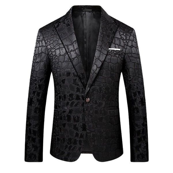 men's suits & blazers 2021 trend male quality fashion casual jacquard blazer men veste costume homme, White;black
men's suits & blazers 2021 trend male quality fashion casual jacquard blazer men veste costume homme, White;black