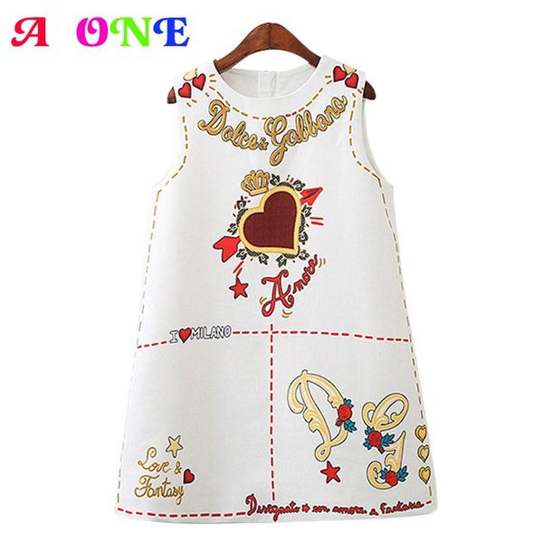 girl's dresses 2021 spring summer quality girls dress baby kids brand vestidos children sleeveless clothes heart letter print 2 to 9 yr, Red;yellow
girl's dresses 2021 spring summer quality girls dress baby kids brand vestidos children sleeveless clothes heart letter print 2 to 9 yr, Red;yellow