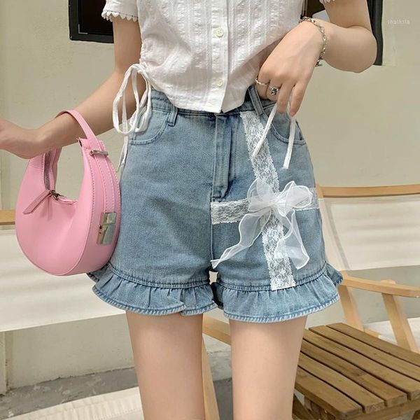 women's shorts high waisted jean womens korean fashion kawaii clothes blue denim short female 2021 summer trouser party lace y2k, White;black
women's shorts high waisted jean womens korean fashion kawaii clothes blue denim short female 2021 summer trouser party lace y2k, White;black