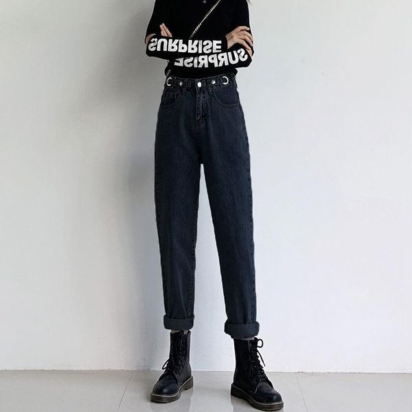 women's spring autumn style harem pants women's high waist solid color button pockets casual ankle-length jeans kk0247, Blue
women's spring autumn style harem pants women's high waist solid color button pockets casual ankle-length jeans kk0247, Blue