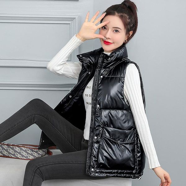 women's vests zqlz women winter vest black fashion warm sleeveless parkas high callar waistcoat female casual outerwear chic, Black;white
women's vests zqlz women winter vest black fashion warm sleeveless parkas high callar waistcoat female casual outerwear chic, Black;white
