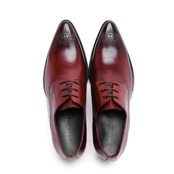 business dress shoes men genuine leather formal brogue gentleman wedding party shoes man fashion oxfords social shoes b121, Black
business dress shoes men genuine leather formal brogue gentleman wedding party shoes man fashion oxfords social shoes b121, Black