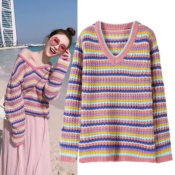 2021 new thick raiow v-neck sweater women autumn winter korean plus size streetwear jumper pull femme hiver knitted pullover dnz0, Black;gray
2021 new thick raiow v-neck sweater women autumn winter korean plus size streetwear jumper pull femme hiver knitted pullover dnz0, Black;gray