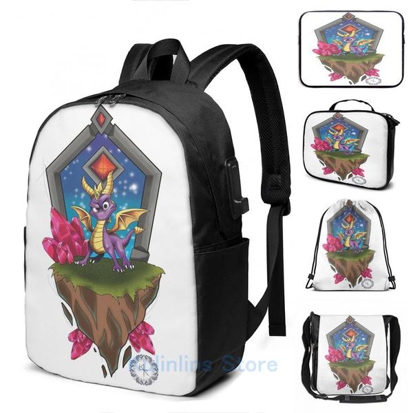 backpack funny graphic print spyro tattoo design usb charge men school bags women bag travel laptop
backpack funny graphic print spyro tattoo design usb charge men school bags women bag travel laptop