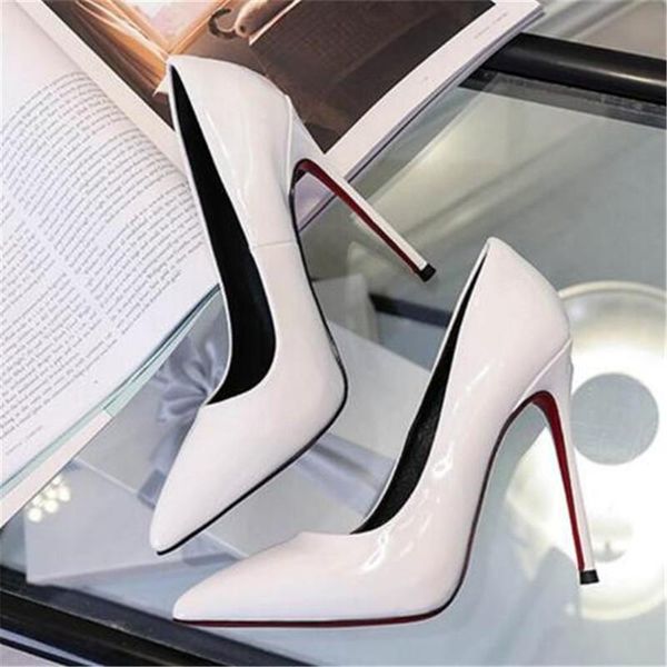 dress shoes plus size 34-44 women pointed toe pumps patent leather high heels boat wedding zapatos mujer, Black
dress shoes plus size 34-44 women pointed toe pumps patent leather high heels boat wedding zapatos mujer, Black