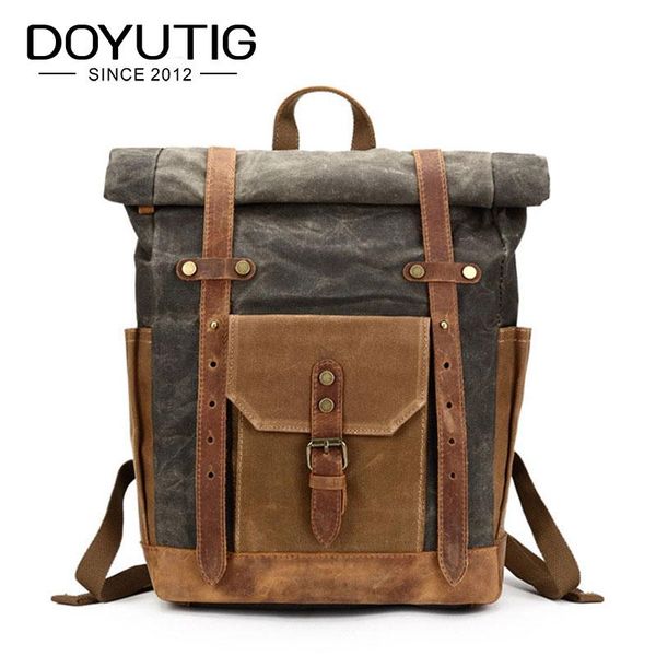 backpack design men canvas travel schoolbag male large capacity satchels crazy horse leather big h014
backpack design men canvas travel schoolbag male large capacity satchels crazy horse leather big h014
