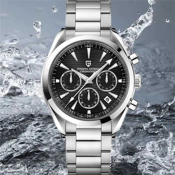 wristwatches pagani design 2021 watch man men quartz chronograph sapphire crystal luminous clock orologio uomo, Slivery;brown
wristwatches pagani design 2021 watch man men quartz chronograph sapphire crystal luminous clock orologio uomo, Slivery;brown