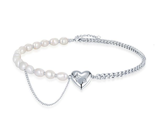 l31 splicing love freshwater pearl non-standard baroque necklace hierarchical chain diamond titanium steel jewelry, Black
l31 splicing love freshwater pearl non-standard baroque necklace hierarchical chain diamond titanium steel jewelry, Black