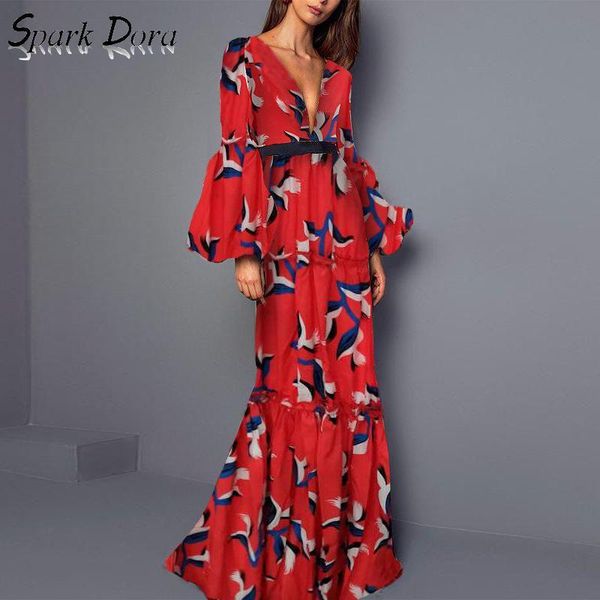 casual dresses women dress fashion comfort printed lantern sleeve deep v-neck hit color long red plus size vestidos, Black;gray
casual dresses women dress fashion comfort printed lantern sleeve deep v-neck hit color long red plus size vestidos, Black;gray