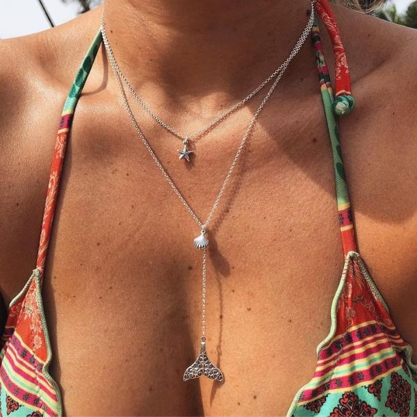 chains fashion multilayer necklaces for women bohemian vintage devil pendant choker beads party necklace jewelry gift, Silver
chains fashion multilayer necklaces for women bohemian vintage devil pendant choker beads party necklace jewelry gift, Silver