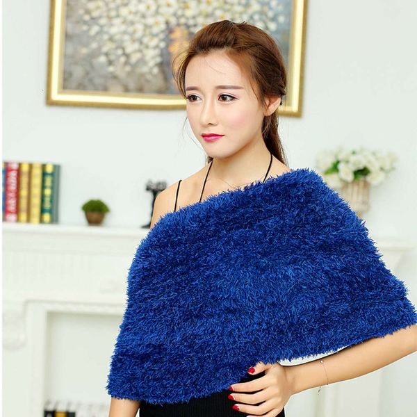 new variety fiber thermal thickening magic scarf, Blue;black