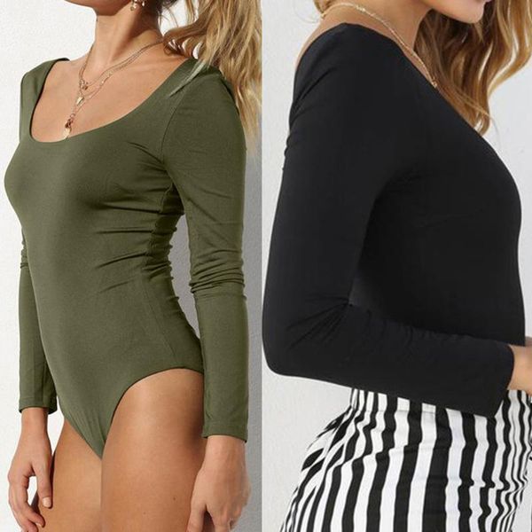 women's jumpsuits & rompers long sleeve women bodysuit backless low neck black solid body club bodysuits salopette femme6&3, Black;white
women's jumpsuits & rompers long sleeve women bodysuit backless low neck black solid body club bodysuits salopette femme6&3, Black;white