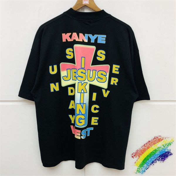 2021 new estilo vero jesus rei homens kanye oeste servio de domingo cruz impresso superior t camisa das mulheres dos tksh, White;black
2021 new estilo vero jesus rei homens kanye oeste servio de domingo cruz impresso superior t camisa das mulheres dos tksh, White;black