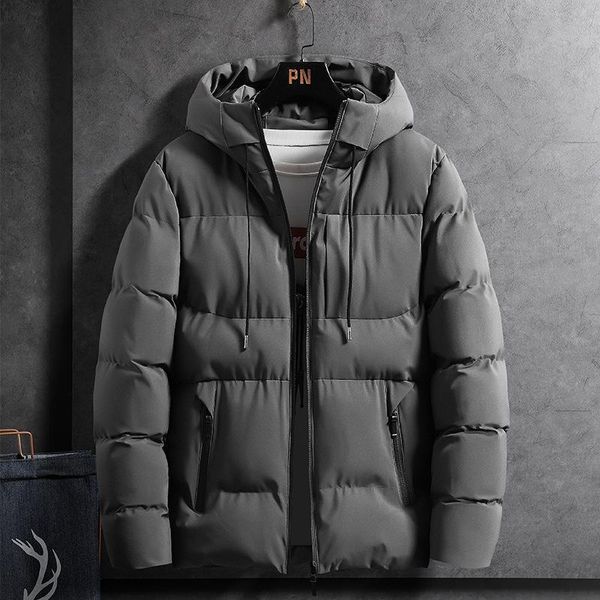 Men's Jackets 2021 Winter Cotton Padded Clothes Short Thickened Bread Youth Hooded, Black;brown
Men's Jackets 2021 Winter Cotton Padded Clothes Short Thickened Bread Youth Hooded, Black;brown