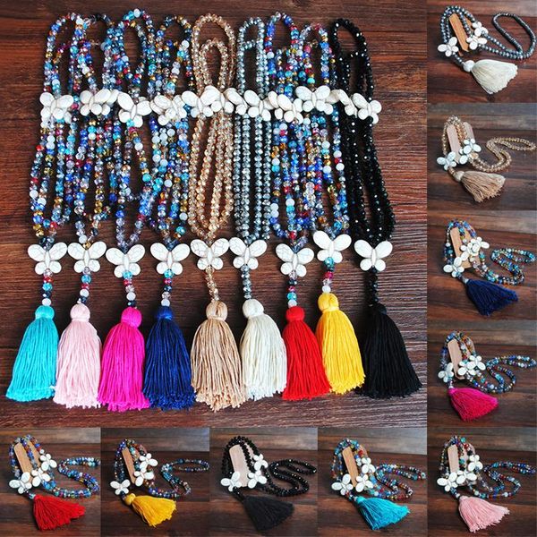 pendant necklaces long bohemian retro butterfly necklace women tassel colorful crystal bead sweater chain jewelry christmas gift, Silver
pendant necklaces long bohemian retro butterfly necklace women tassel colorful crystal bead sweater chain jewelry christmas gift, Silver