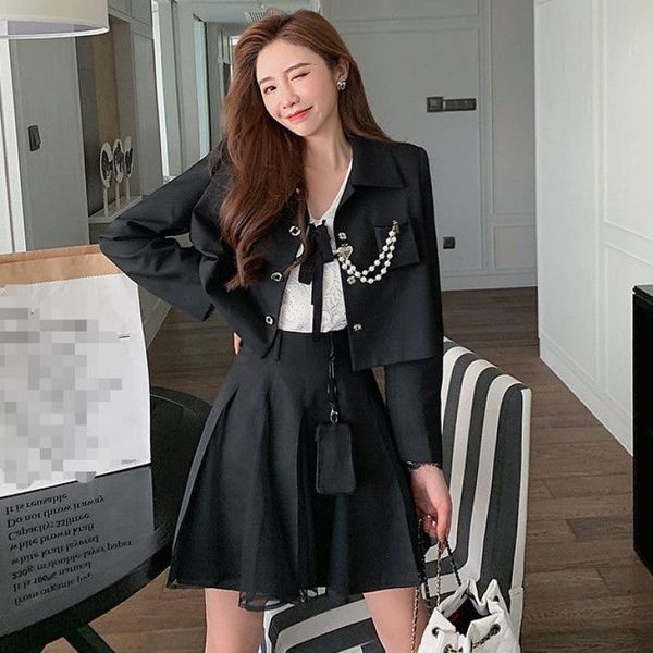 cool fried street child shine the new spring 2021 contain short wool suit jacket female pleated skirts suits, White
cool fried street child shine the new spring 2021 contain short wool suit jacket female pleated skirts suits, White