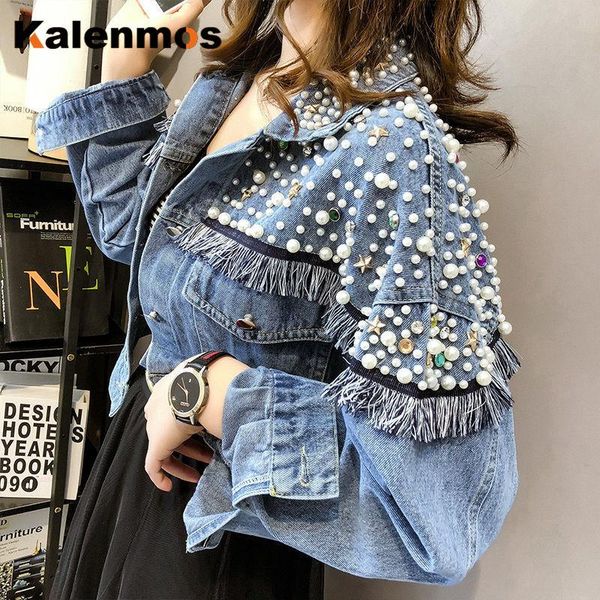 women's jackets denim coat women cotton korean plus size spring autumn pearls japan jeans punk gothic work bomber jacket windbreaker, Black;brown
women's jackets denim coat women cotton korean plus size spring autumn pearls japan jeans punk gothic work bomber jacket windbreaker, Black;brown