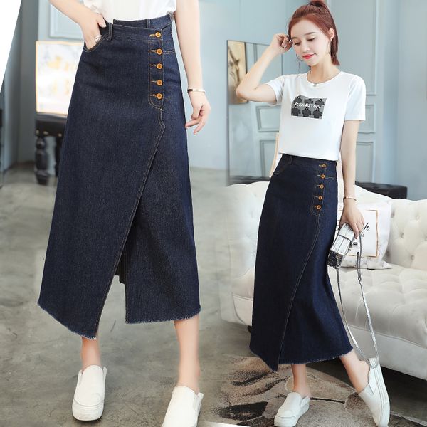 ms. waist denim female section fat mm new spring thin women's clothes skirt wild qfjw, Black
ms. waist denim female section fat mm new spring thin women's clothes skirt wild qfjw, Black