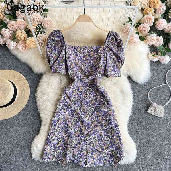 dresses women summer square collar puff sleeve vintage floral mini party dress slim fashion chic wild vestidos 210531, Black;gray
dresses women summer square collar puff sleeve vintage floral mini party dress slim fashion chic wild vestidos 210531, Black;gray