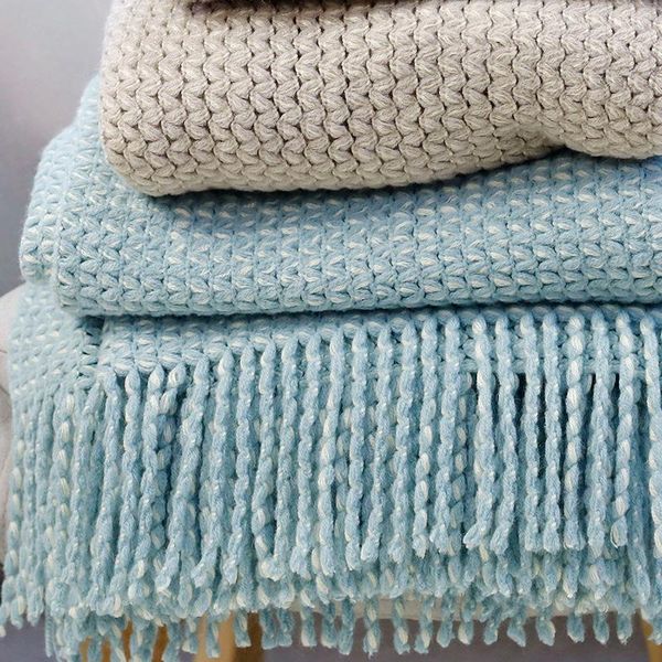 new nordic leisure tassel knitted sofa blanket office nap blanket shawl air conditioning throw 130*170cm
new nordic leisure tassel knitted sofa blanket office nap blanket shawl air conditioning throw 130*170cm