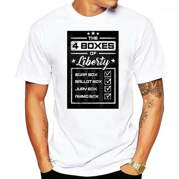 men's t-shirts shirt the 4 boxes of liberty soap box ballot jury ammo tee cotton hip-hop, White;black
men's t-shirts shirt the 4 boxes of liberty soap box ballot jury ammo tee cotton hip-hop, White;black