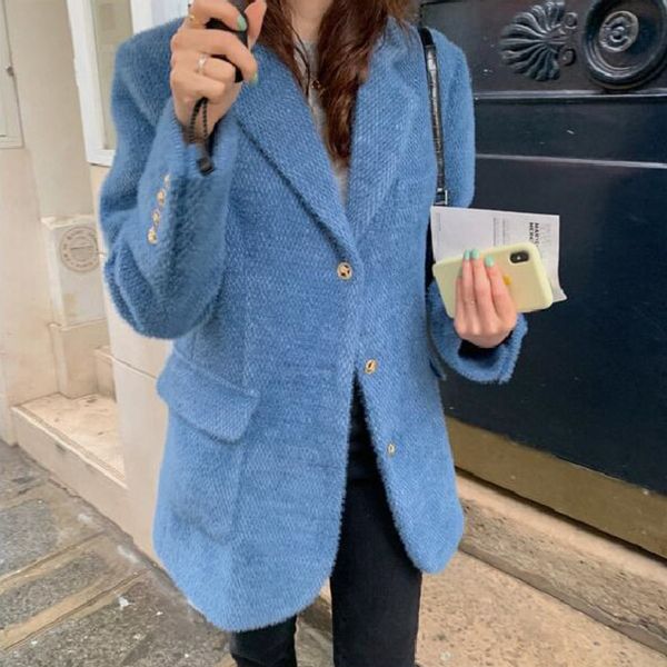 2021 new korean elegant women jacket coat vintage long sleeve autumn winter thick warm woolen outwear office ladies coats 9fn3, Black;brown
2021 new korean elegant women jacket coat vintage long sleeve autumn winter thick warm woolen outwear office ladies coats 9fn3, Black;brown