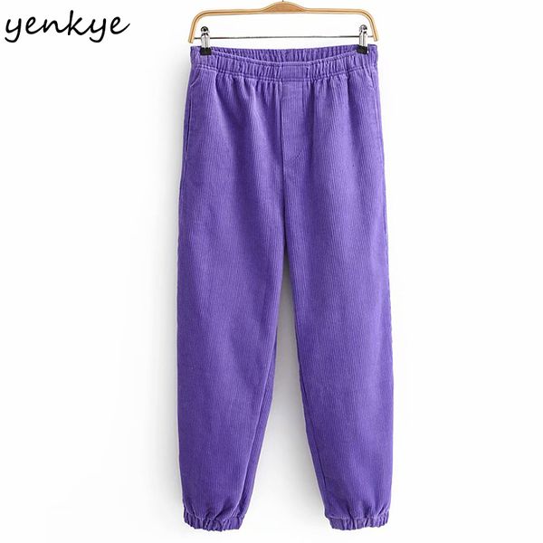 2021 new vintage solid color corduroy harem women elastic high waist casual loose thick pants female winter trousers 4g3d, Black;white
2021 new vintage solid color corduroy harem women elastic high waist casual loose thick pants female winter trousers 4g3d, Black;white