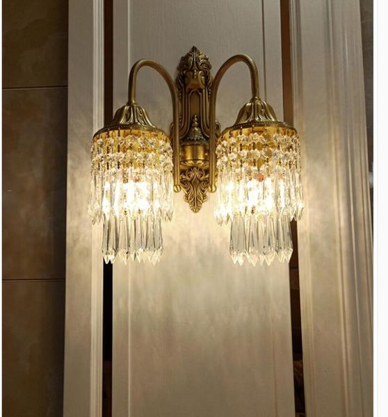 copper crystal wall sconce 1arm 2arms european style wall lamp creative lights in stairs hallway living room bedside lamps
copper crystal wall sconce 1arm 2arms european style wall lamp creative lights in stairs hallway living room bedside lamps