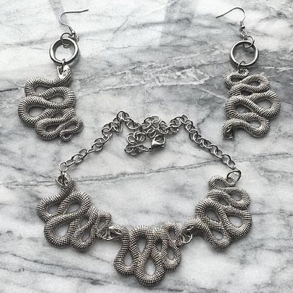dangle & chandelier goth snake earrings gift set drop gothic statement charm punk crappy party jewelry women fashion 2021 earring trend, Silver
dangle & chandelier goth snake earrings gift set drop gothic statement charm punk crappy party jewelry women fashion 2021 earring trend, Silver