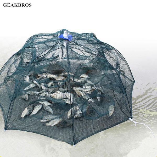 fishing accessories upgrade 4-20 holes automatic folding net shrimp cage nylon foldable crab fish trap cast tackle
fishing accessories upgrade 4-20 holes automatic folding net shrimp cage nylon foldable crab fish trap cast tackle
