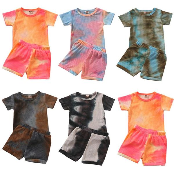 clothing sets summer baby girls boys toddler casual clothes tie dye t-shirt and short pant, White
clothing sets summer baby girls boys toddler casual clothes tie dye t-shirt and short pant, White