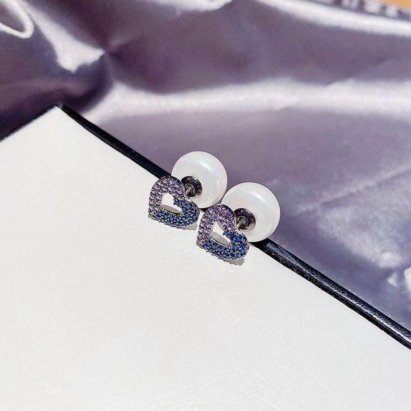 stud migga purple blue cubic zirconia heart earrings imitation pearl back double sided for women, Golden;silver
stud migga purple blue cubic zirconia heart earrings imitation pearl back double sided for women, Golden;silver