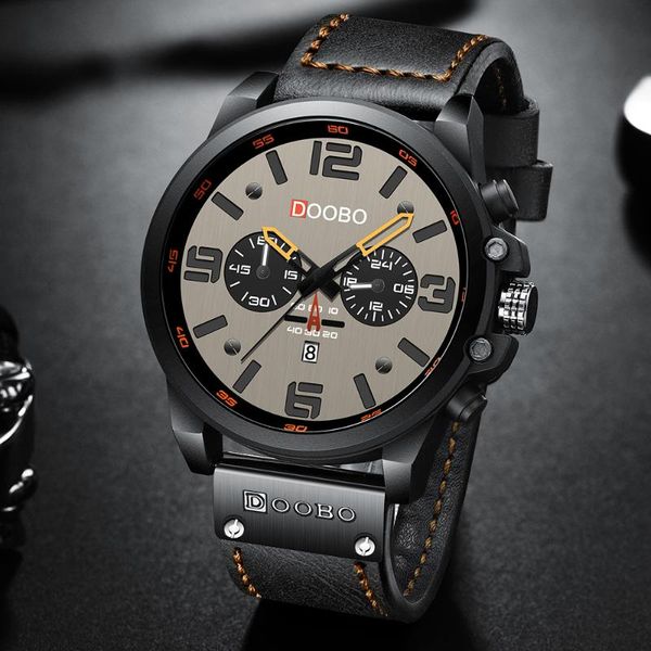 wristwatches doobo 8314 men watches military bussiness wristwatch leather quartz watch erkek saat relogio masculino, Slivery;brown
wristwatches doobo 8314 men watches military bussiness wristwatch leather quartz watch erkek saat relogio masculino, Slivery;brown