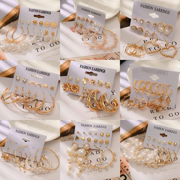 hoop & huggie fashion geometric pearl earrings sets for women gold vintage round circle big drop woman earring 2021 trend jewelry, Golden;silver
hoop & huggie fashion geometric pearl earrings sets for women gold vintage round circle big drop woman earring 2021 trend jewelry, Golden;silver