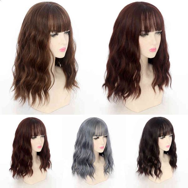 wig women's long new style hair temperament wool net red lovely instant noodl roll corn perm natural head cover, Black
wig women's long new style hair temperament wool net red lovely instant noodl roll corn perm natural head cover, Black