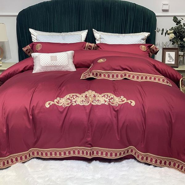 bedding sets luxury wine red blue gray 1000tc egyptian cotton gold embroidery set soft silky duvet cover bed sheet pillowcases 4/7pcs
bedding sets luxury wine red blue gray 1000tc egyptian cotton gold embroidery set soft silky duvet cover bed sheet pillowcases 4/7pcs