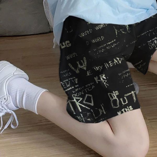 women's shorts black loose straight sports summer woman sweat elastic fashion casual ropa mujer female clothing ef50dk, White;black
women's shorts black loose straight sports summer woman sweat elastic fashion casual ropa mujer female clothing ef50dk, White;black