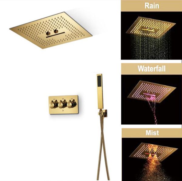 modern gold shower set 4 functions concealed ceiling massage large rain waterfall panel head cold bathroom showers bath systems
modern gold shower set 4 functions concealed ceiling massage large rain waterfall panel head cold bathroom showers bath systems