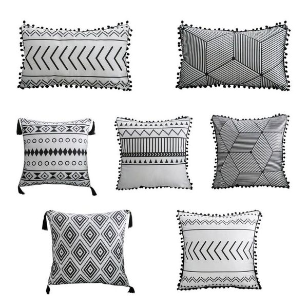 cushion/decorative pillow black white velvet pillowcase cushion sham with tassels geometric decorative ( not include core )
cushion/decorative pillow black white velvet pillowcase cushion sham with tassels geometric decorative ( not include core )