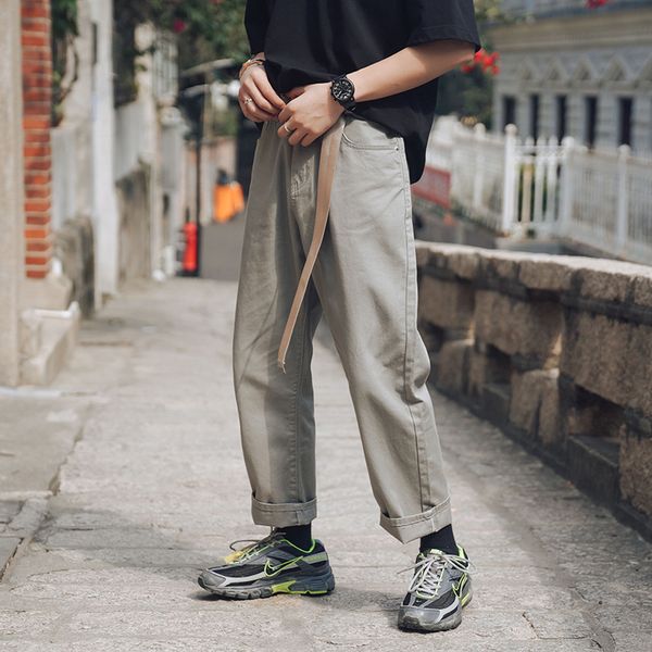 2021 new summer men's fashion trend leisure cotton harem casual pants grey/apricot/green/black color slim fit trousers size s-xl ri17
2021 new summer men's fashion trend leisure cotton harem casual pants grey/apricot/green/black color slim fit trousers size s-xl ri17
