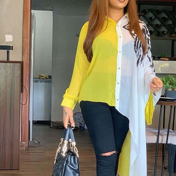 plus size 3xl color block yellow asymmetrical long sleeve blouse shirt afircan office ladies casual 2021 fall autumn, White
plus size 3xl color block yellow asymmetrical long sleeve blouse shirt afircan office ladies casual 2021 fall autumn, White