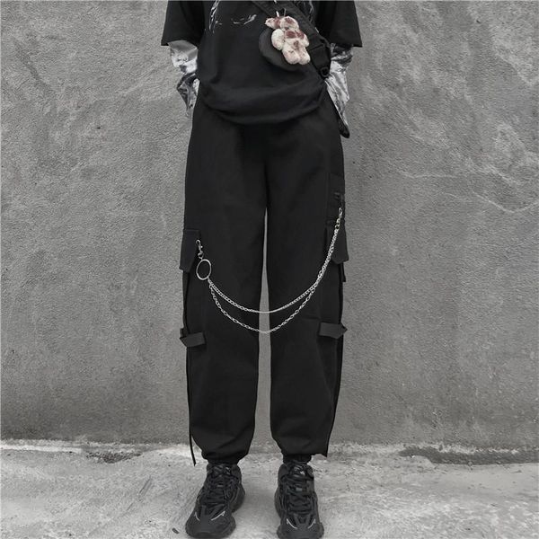 women's pants & capris women fashion streetwear cargo black ankle length elastic waist joggers female loose trousers casual plus size h, Black;white
women's pants & capris women fashion streetwear cargo black ankle length elastic waist joggers female loose trousers casual plus size h, Black;white