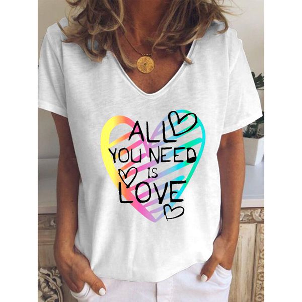 Elegant Short-sleeve Shirt Women 2021 Summer with Low-cut Clothes Harajuku White Love Letter Print Women's T-shirt 6tft
Elegant Short-sleeve Shirt Women 2021 Summer with Low-cut Clothes Harajuku White Love Letter Print Women's T-shirt 6tft