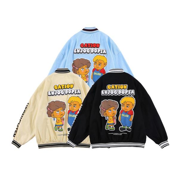 men's jackets jacket baseball uniform embroidery flocking letters cotton fabric single-breasted harajuku hip hop streetwear coat, Black;brown
men's jackets jacket baseball uniform embroidery flocking letters cotton fabric single-breasted harajuku hip hop streetwear coat, Black;brown